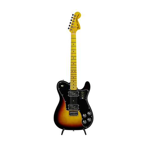 Fender American Vintage II 75 Telecaster Deluxe Electric Guitar, Maple FB, 3-Tone Sunburst, V1YYYY
