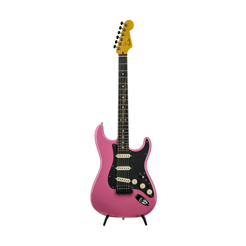 Fender FSR American Ultra Stratocaster Electric Guitar, Ebony FB, Bubble Gum Metallic, US2300YYYY