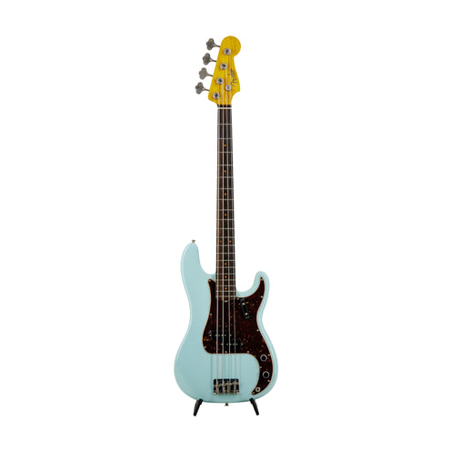 Fender American Vintage II 60 Precision Bass Electric Guitar, RW FB, Daphne Blue, V221XXXX