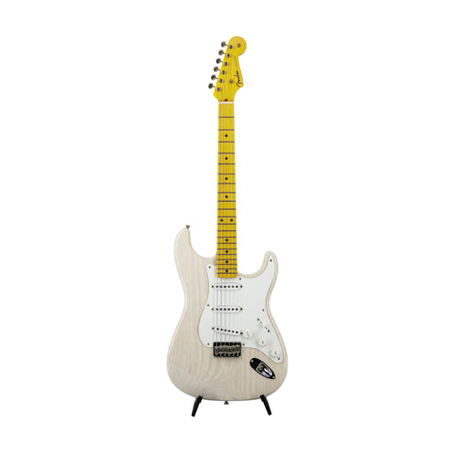 Fender Custom Shop Vintage Custom 1955 Hardtail Stratocaster Ele Guitar, Aged White Blonde, R11XXXX