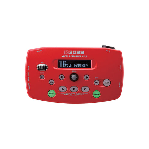 BOSS VE-5 Vocal Performer, Red