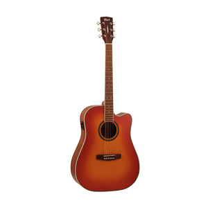 Cort AD890CF-LVBS Acoustic Guitar w/Bag, Light Vintage Burst