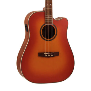 Cort AD890CF-LVBS Acoustic Guitar w/Bag, Light Vintage Burst