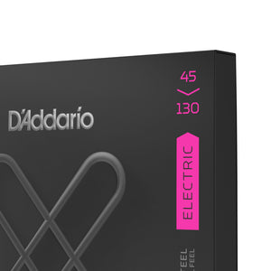 D'Addario XTB45130 XT Nickel Plated Steel 5-String Long Scale Bass Guitar Strings, 45-130