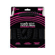 Ernie Ball 30ft Coiled Straight to Straight Instrument Cable, Black