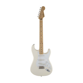 Fender Artist Jimmie Vaughan Tex Mex Stratocaster Guitar, Maple Neck, Olympic White, w/Bag