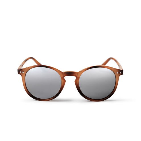 CHPO Trestles Sunglasses, Brown/Silver
