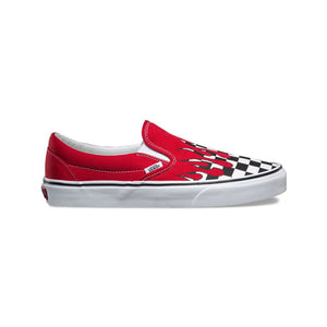 Vans Checker Flame Slip-On, Red
