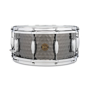 Gretsch S1-6514-BSH 6.5x14inch Hammered Black Steel Snare Drum