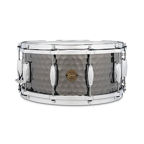 Gretsch S1-6514-BSH 6.5x14inch Hammered Black Steel Snare Drum