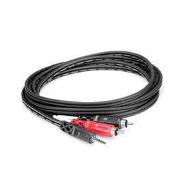 Hosa CMR-210 3.5mm TRS to Dual RCA Stereo Breakout, 10ft