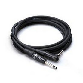 Hosa HGTR-020R Pro Guitar Cable, Straight to Angled, 20ft