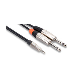 Hosa HMP-006Y Pro Y Cable, 3.5mm TRS to 1/4inch, 6ft