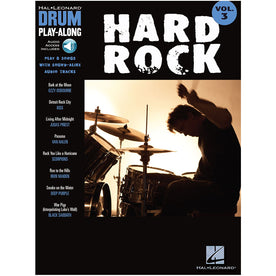 Hal Leonard Drum Play-Along Hard Rock Volume 3 Book with CD