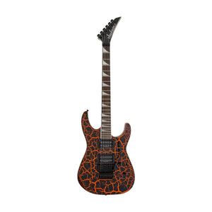 Jackson X Series Soloist SLX Crackle Electric Guitar, Laurel FB, Orange Crackle