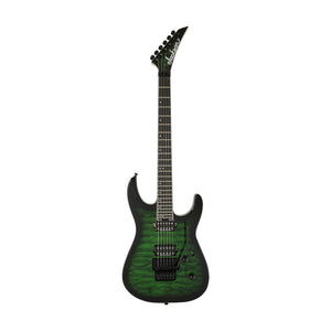 Jackson Pro Series Dinky DK2Q Electric Guitar, Ebony FB, Transparent Green Burst