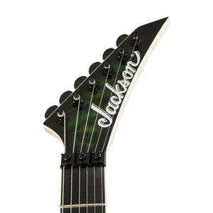 Jackson Pro Series Dinky DK2Q Electric Guitar, Ebony FB, Transparent Green Burst