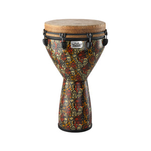 Remo DJ-0014-LM Leon Mobley 14inch Key-Tuned Djembe, Multi-Mask