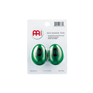 MEINL Percussion ES2-GREEN Plastic Egg Shaker, Pair, Green