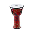 MEINL Percussion PMDJ1-S-F 8inch Mechanical Tuned Travel Djembe, Synthetic Head, Pharaohs Script