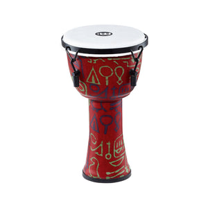 MEINL Percussion PMDJ1-S-F 8inch Mechanical Tuned Travel Djembe, Synthetic Head, Pharaohs Script