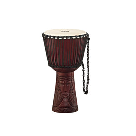 MEINL Percussion PROADJ4-L 12inch Professional African Style Djembe, African Queen Carving