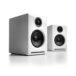 Audioengine A2+ Wireless Powered Desktop Speakers, Hi-Gloss White (Pair)