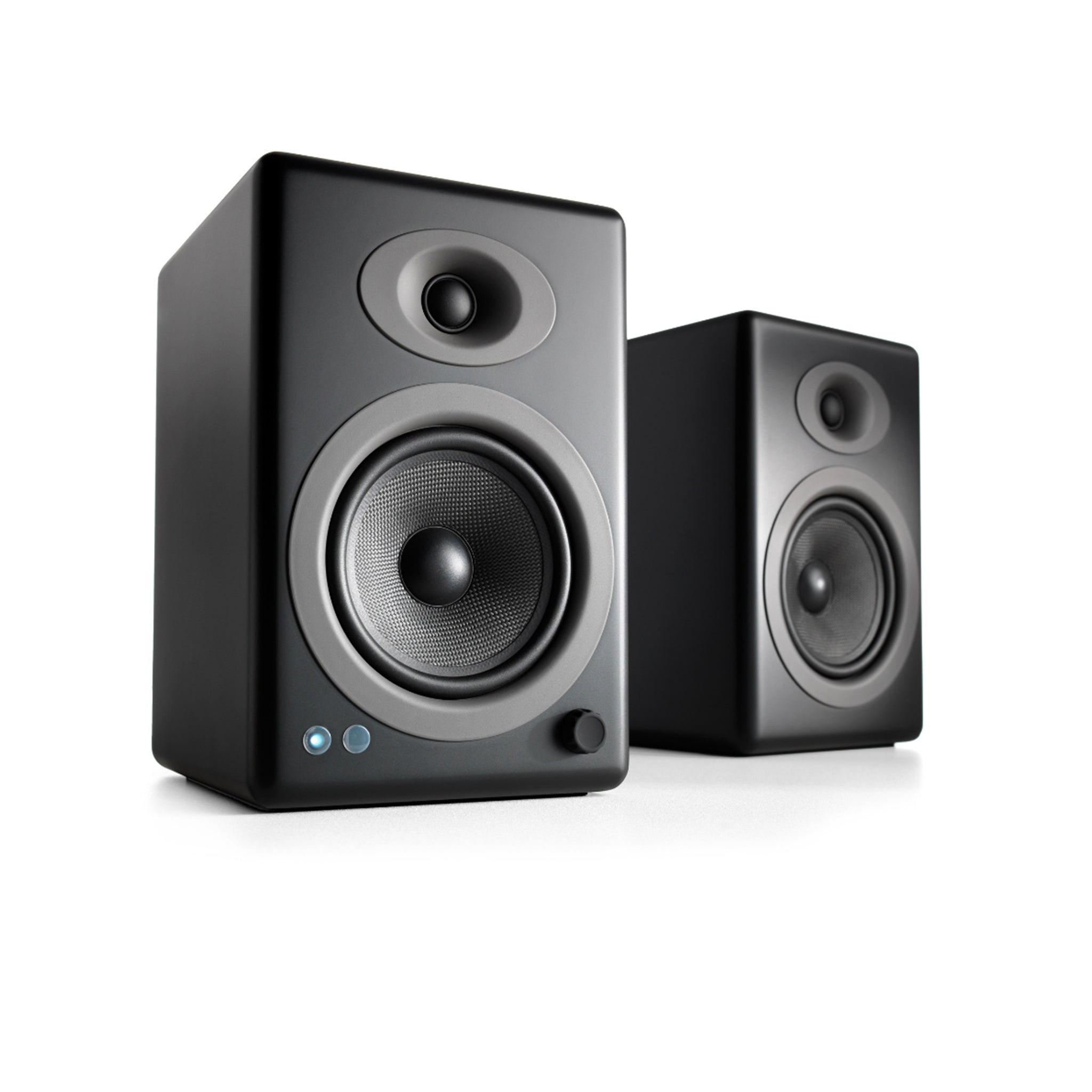 Audioengine A5+ Wireless Bluetooth Powered Bookshelf Speakers, Satin Black (Pair)