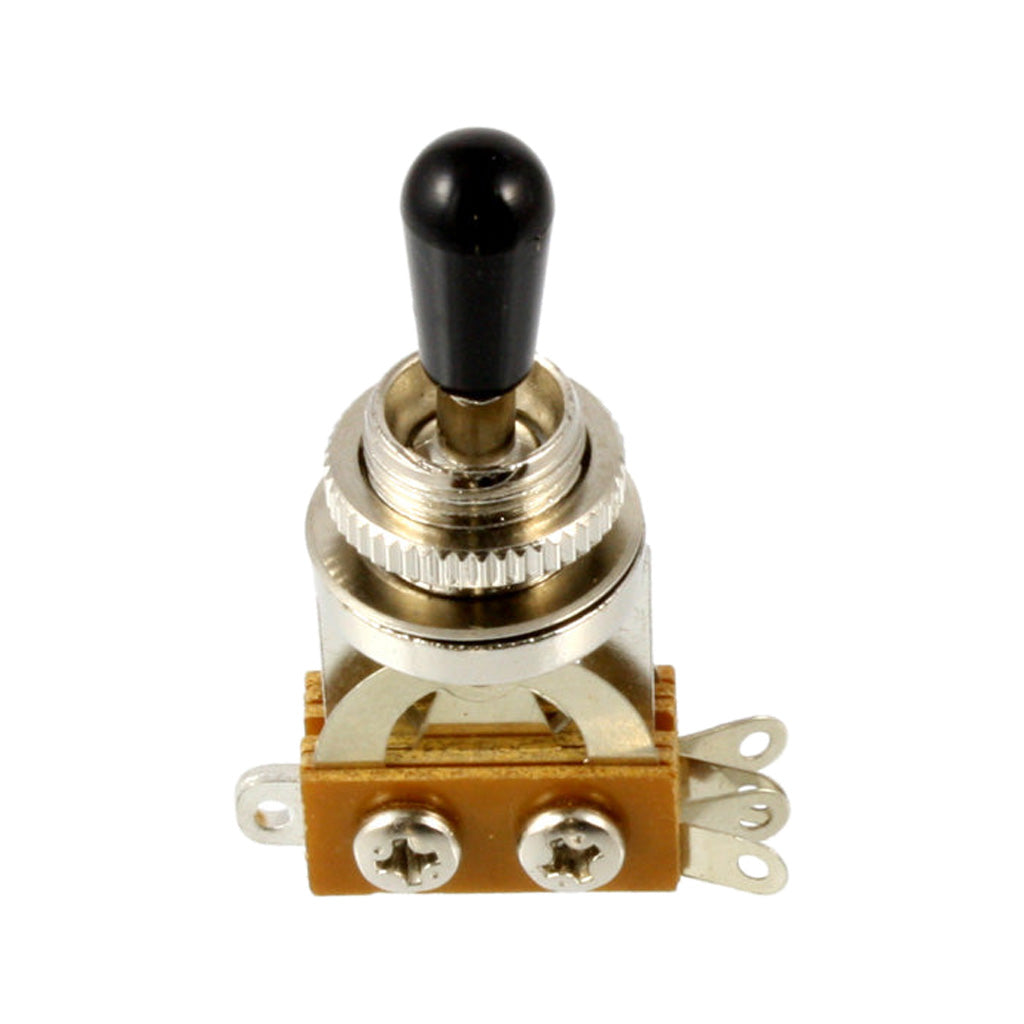 Allparts EP-4364-000 Economy Short Toggle Switch, Chrome w/ Black Tip