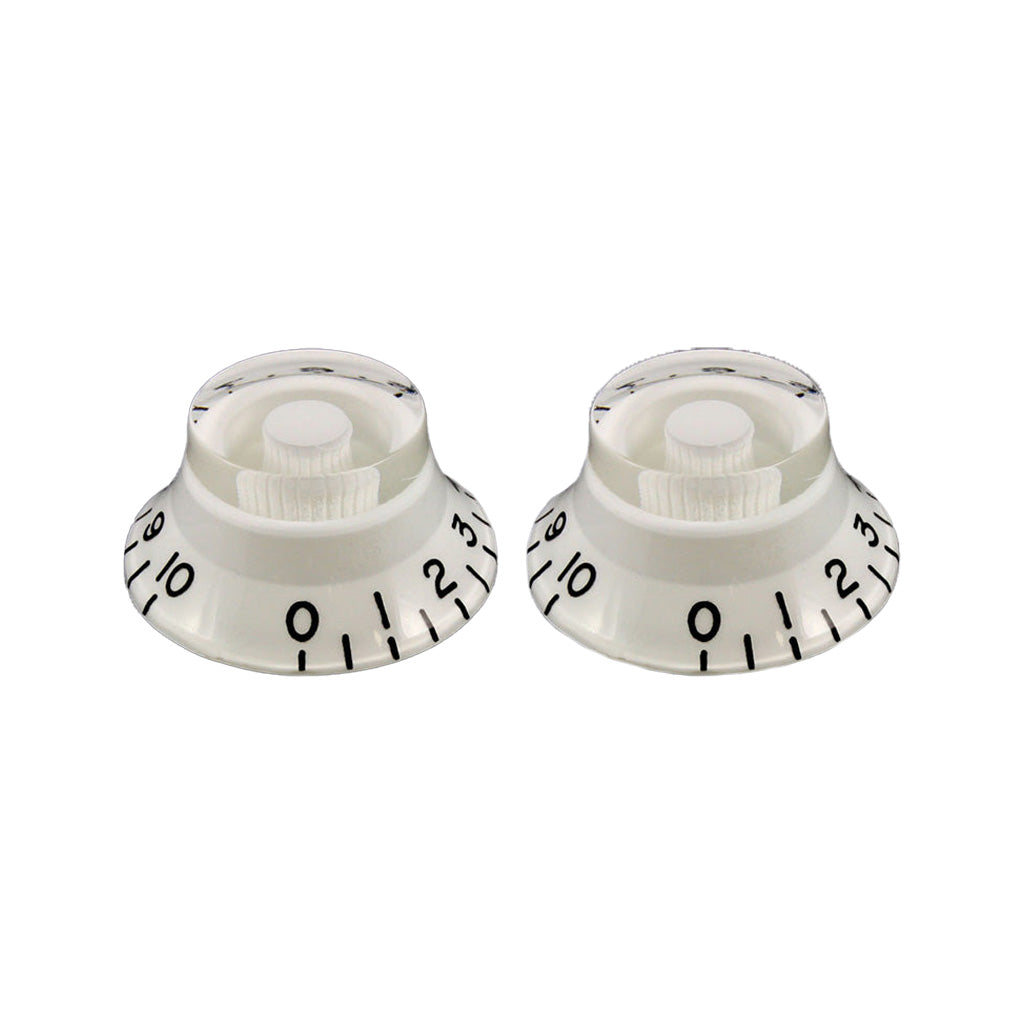 Allparts PK-0140-025 White Bell Knobs, Set of 2