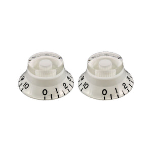 Allparts PK-0140-025 White Bell Knobs, Set of 2