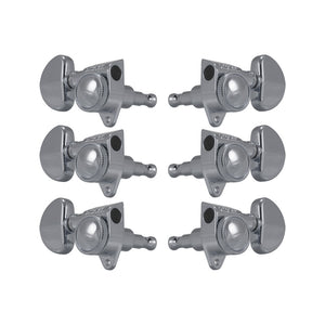 Allparts TK-7935-010 Chrome Grover 502 Series 3X3 Locking Tuners, Set of 6