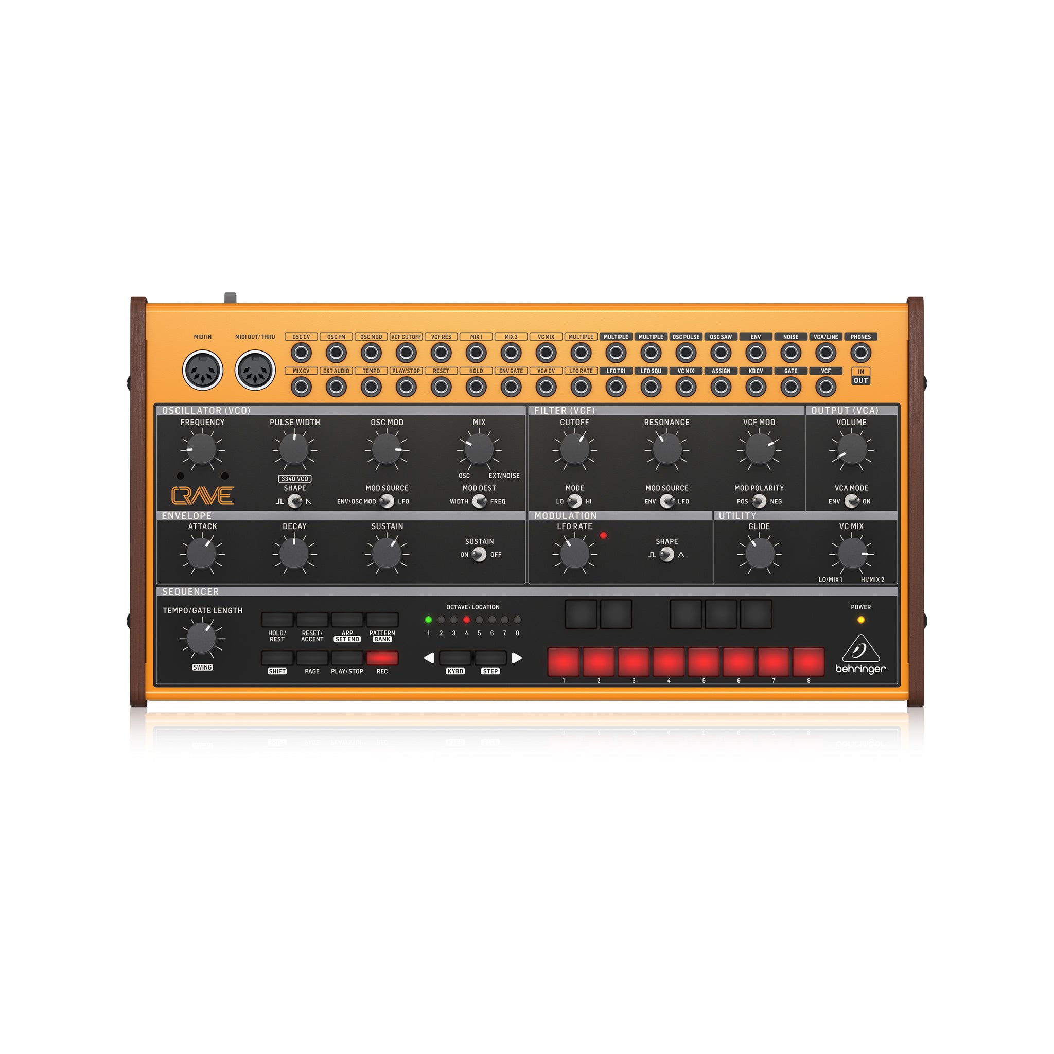 Behringer Crave Analog Semi-Modular Synthesizer, UK Plug