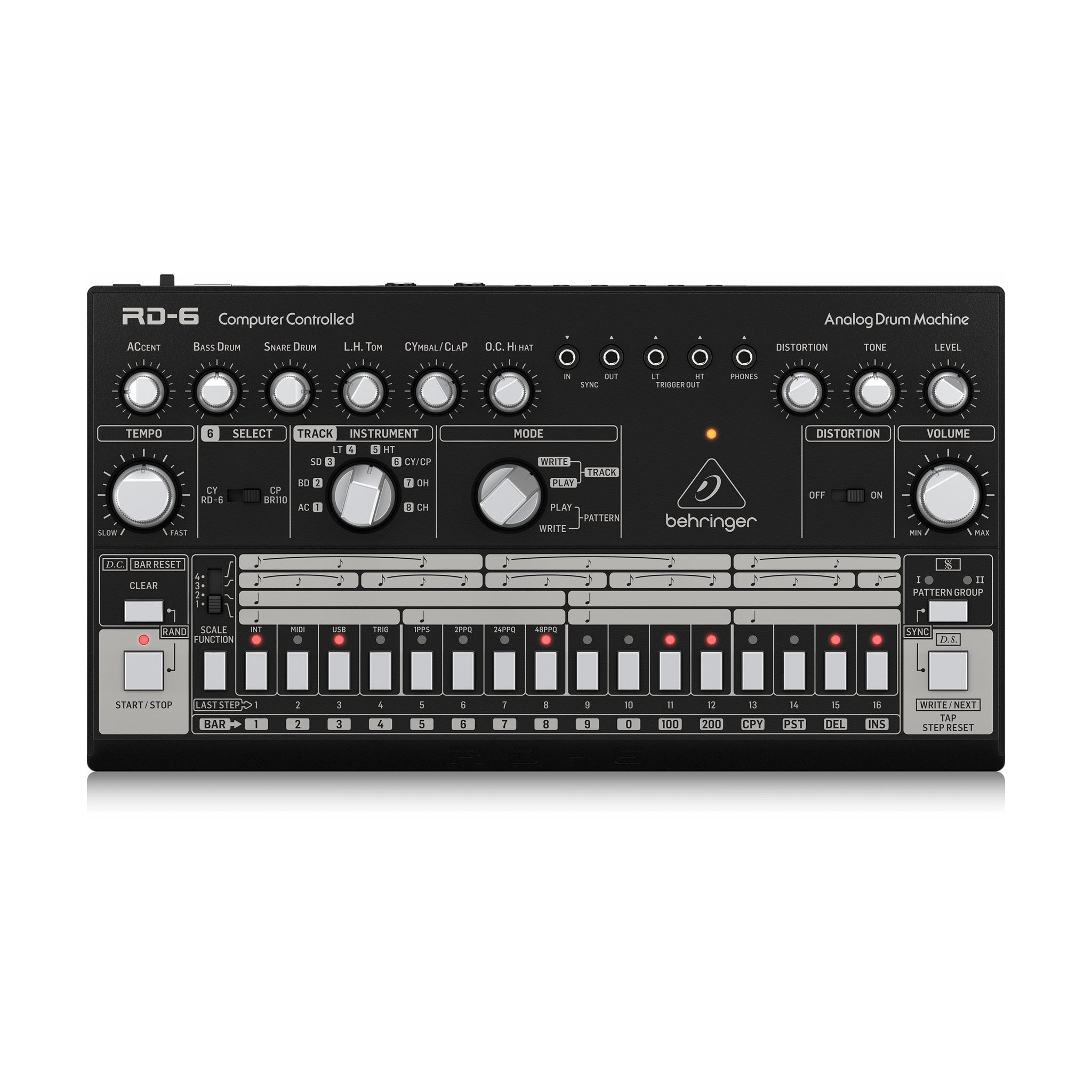 Behringer RD-6-BK Electronic Drum Controller, Black