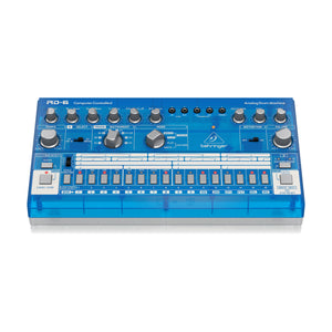 Behringer RD-6-BB Analog Drum Machine, Blue Translucent