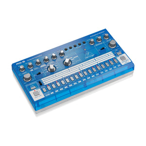 Behringer RD-6-BB Analog Drum Machine, Blue Translucent
