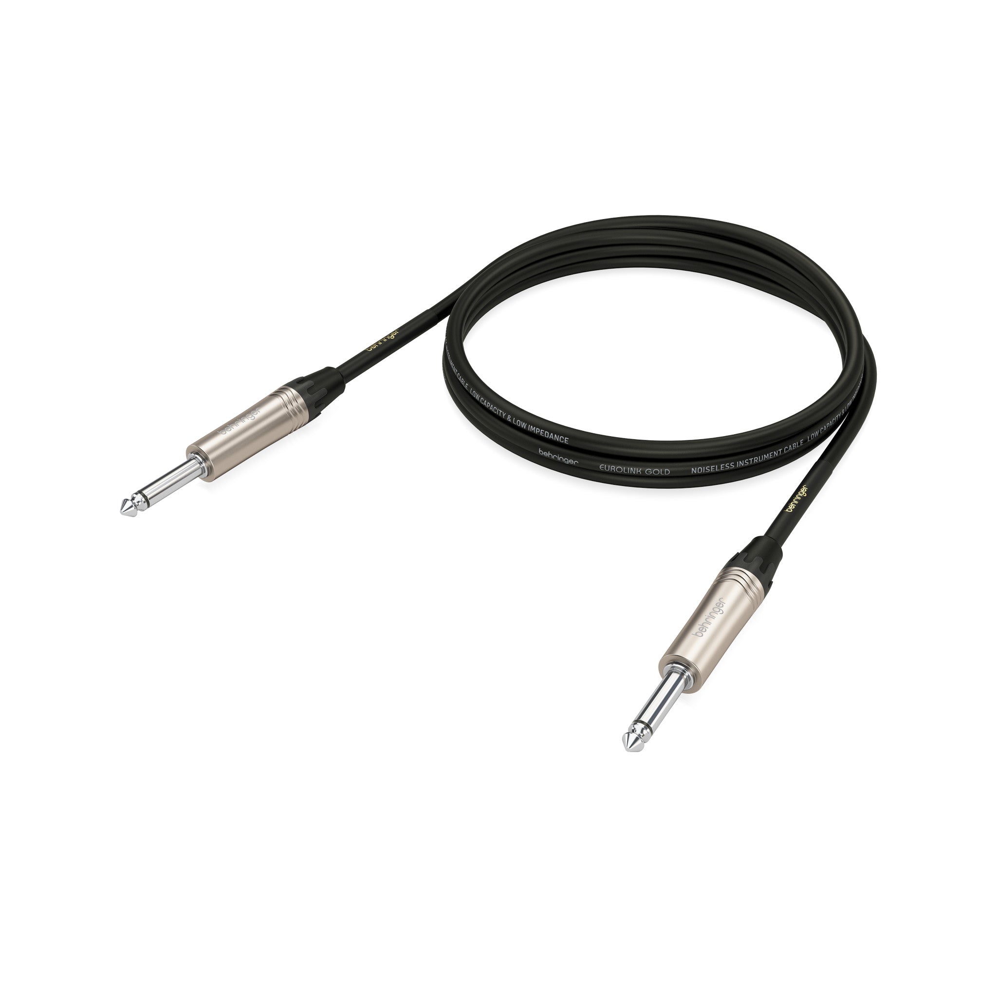 Behringer GIC150 1/4-inch to 1/4-inch TS Male Instrument Cable - 4.9-foot (GIC-150)