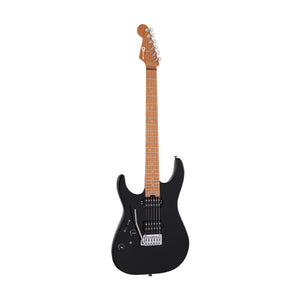 Charvel Pro-Mod DK24 HH 2PT CM Left-Handed Electric Guitar, Caramelized FB, Gloss Black