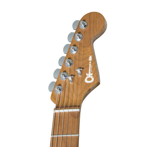 Charvel Pro-Mod DK24 HH 2PT Electric Guitar, Caramelized Maple FB, Black