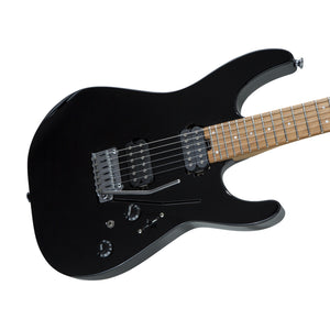Charvel Pro-Mod DK24 HH 2PT Electric Guitar, Caramelized Maple FB, Black