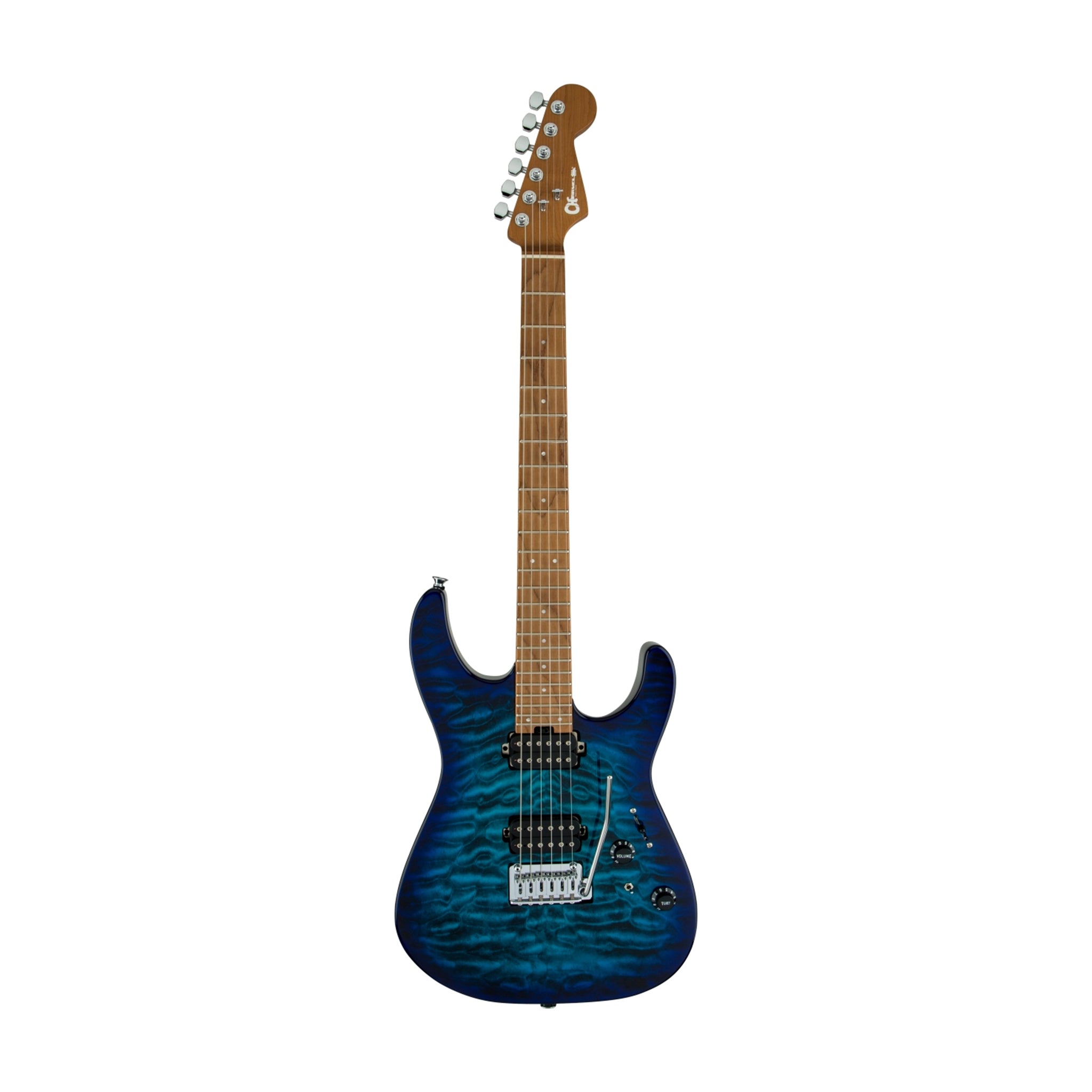 Charvel Pro-Mod DK24 HH 2PT Electric Guitar, Caramelized Maple FB, Chlorine Burst