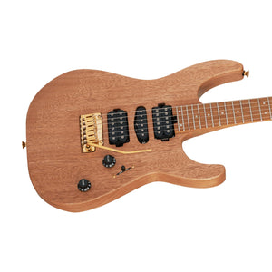 Charvel Pro-Mod DK24 HSH CM Mahogany Electric Guitar, Caramelized Maple FB, Natural