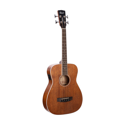 Cort AB590MF-OP Acoustic Bass Guitar w/Bag, Open Pore