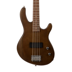Cort Action Junior Bass Guitar, Open Pore Black Walnut