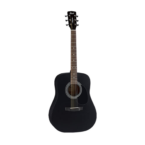 Cort AD810-BKS Acoustic Guitar w/Bag, Black Satin