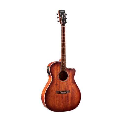 Cort GA-MEDX-M-OP Acoustic Guitar w/Bag, Open Pore