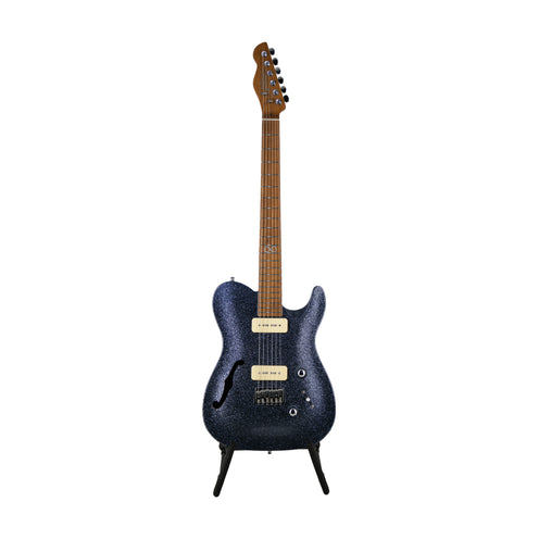 Chapman ML3 Pro Traditional Semi Hollow Electric Guitar, Atlantic Blue Sparkle