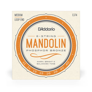 D'Addario EJ74 Phosphor Bronze Mandolin Strings, 011-040