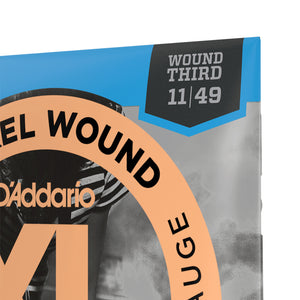 D'Addario EXL115W Nickel Wound Electric Guitar Strings, Medium/ Blues-Jazz Rock, Wound 3rd, 11-49