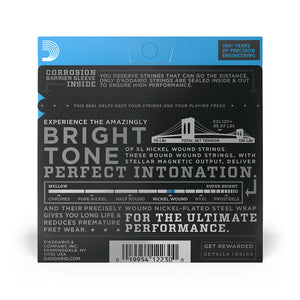 D'Addario EXL120+ Nickel Wound Electric Guitar Strings, Super Light Plus, 9.5-44